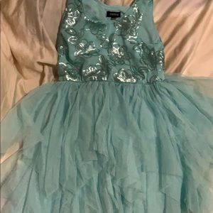 Skater dress with sequins and tulle